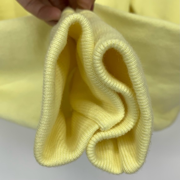 Champion Reverse Weave Lemon Yellow Thick Cropped Hoodie New Nwt Size Small - Picture 6 of 16